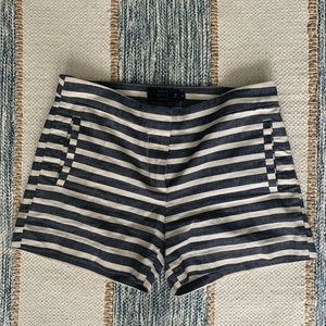 J Crew | Striped Linen Chino Shorts